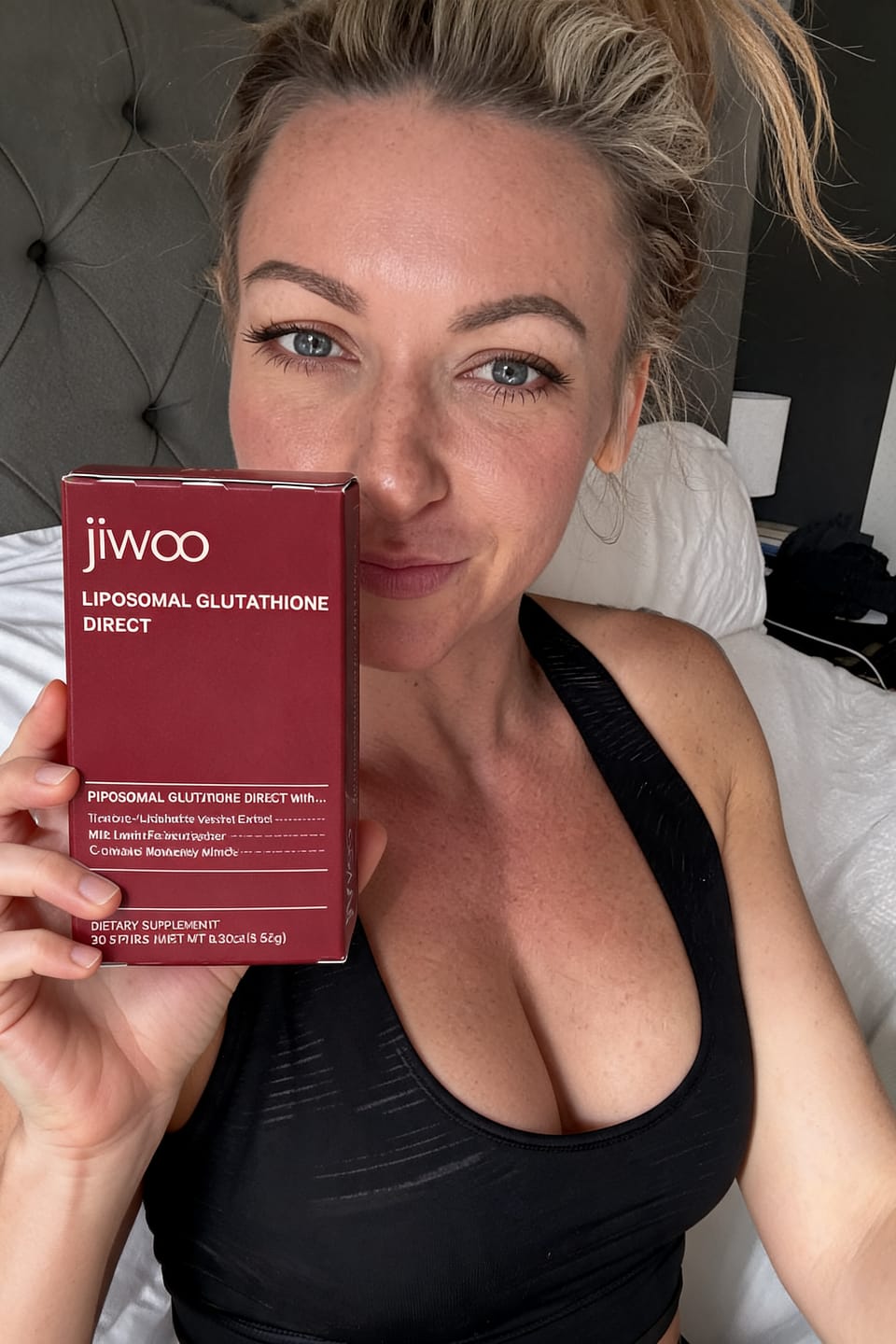 Customer photo review of Jiwoo Liposomal Glutathione Glow Strips