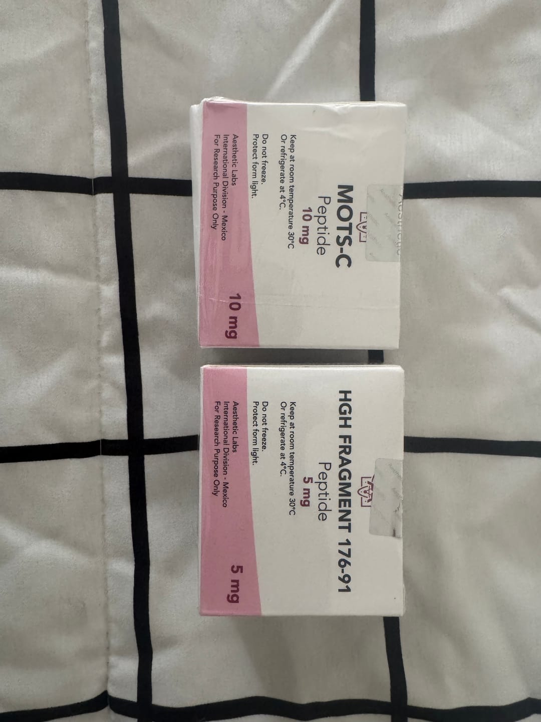 Customer photo review of Aesthetic Labs | Kit Definición Extrema (HGH Frag + MOTS-C) | Peptidos 99.9% Pureza