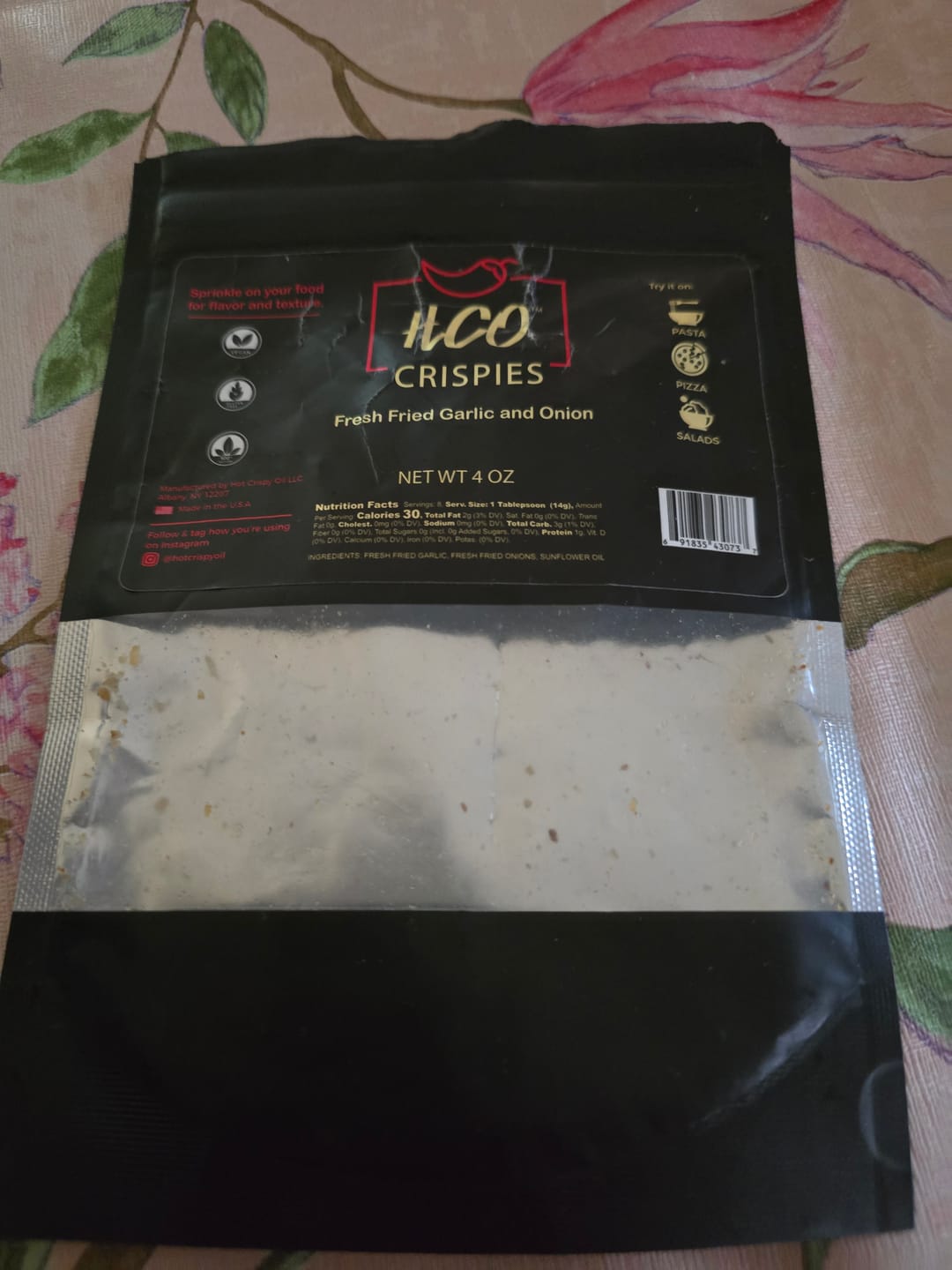 Customer photo review of HCO Crispies- Fried Garlic and Onion