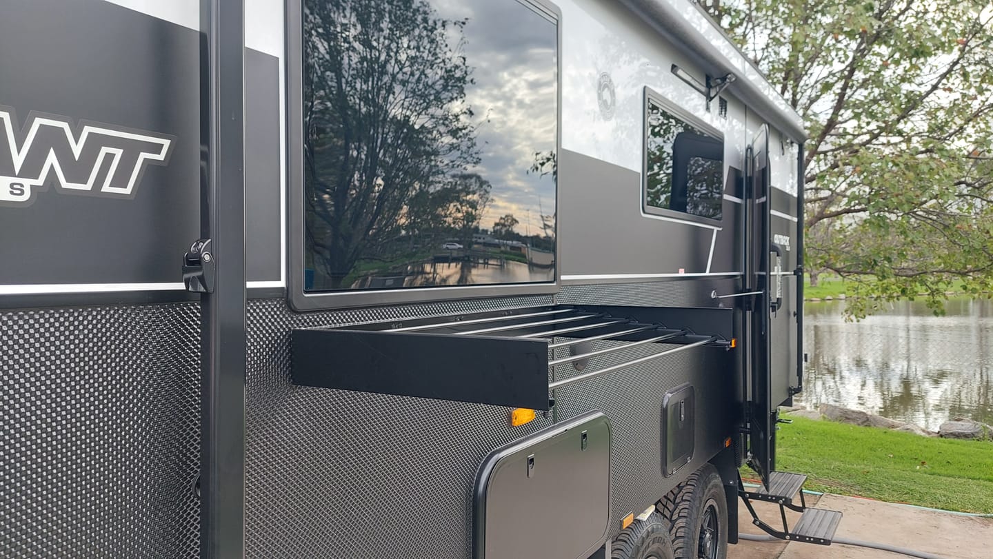 Customer photo review of Caravan Wall Mounted Drying Rack - Foldable Indoor and Outdoor