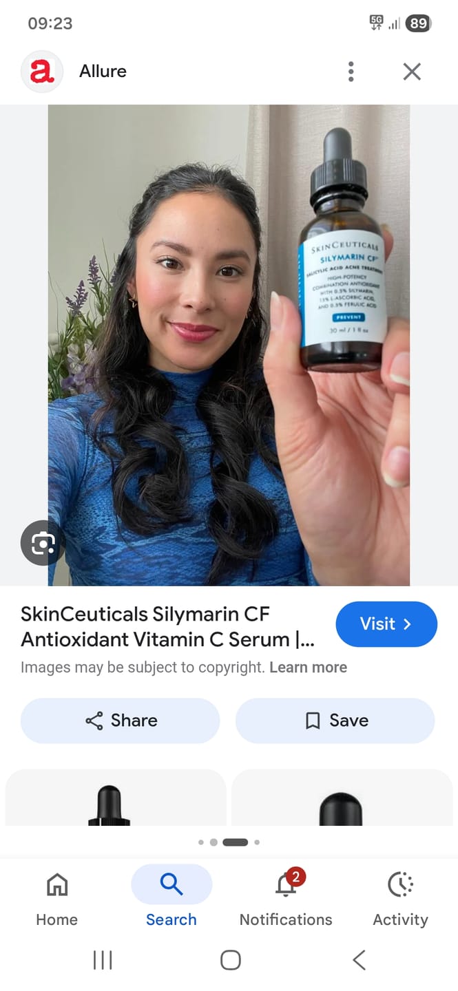 Customer photo review of SKINCEUTICALS SILYMARIN CF (30ml)