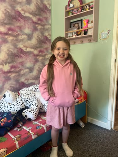 Customer photo review of The Classic Kids Squiddy Hoodie