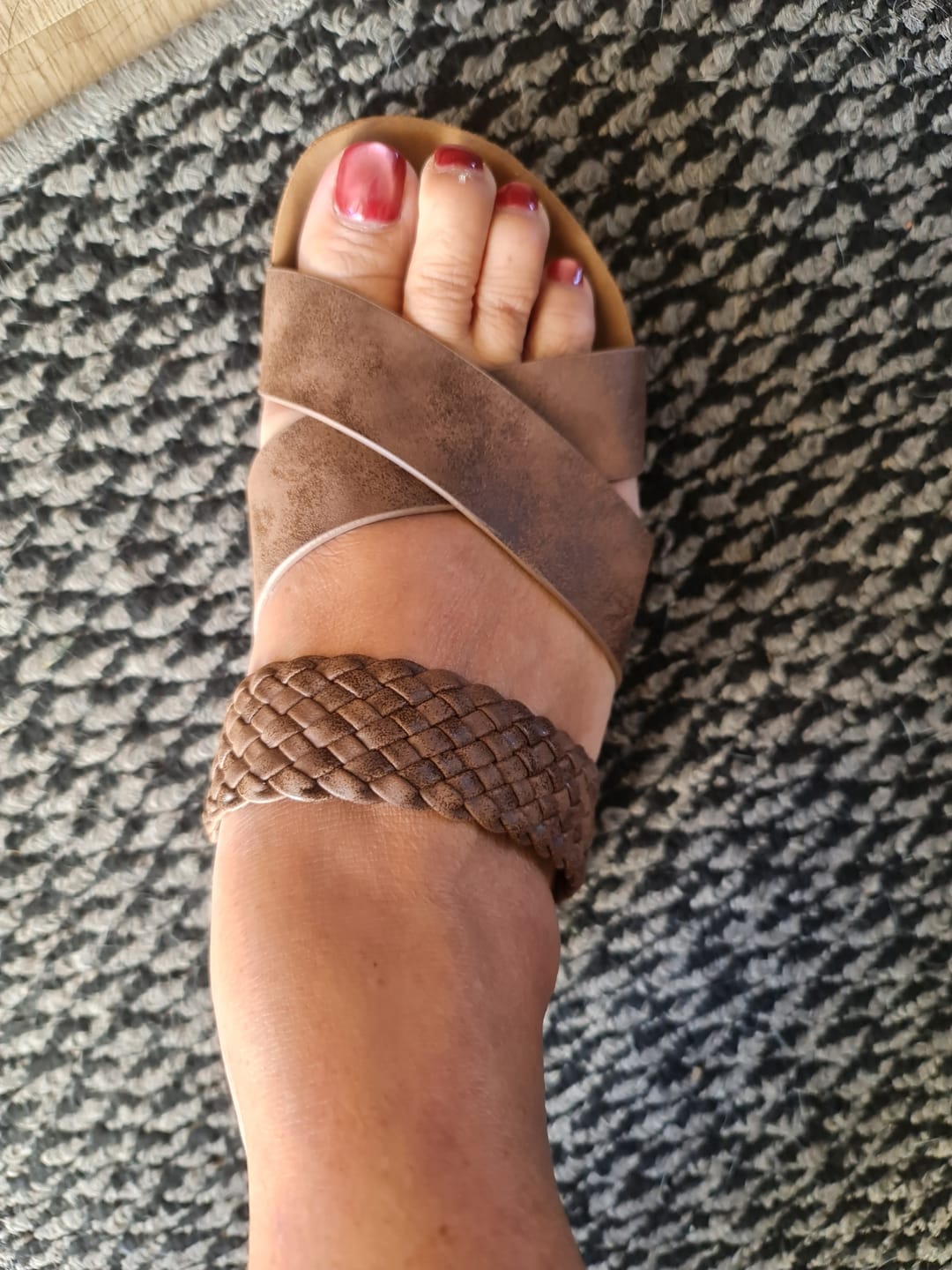 Customer photo review of Sienne Sandal - Dune