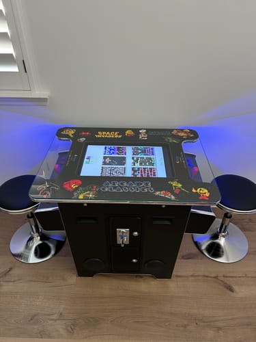Customer photo review of Commercial Grade 60 games in 1 Arcade Commercial Cocktail Table Machine Retro Multi-cade LED