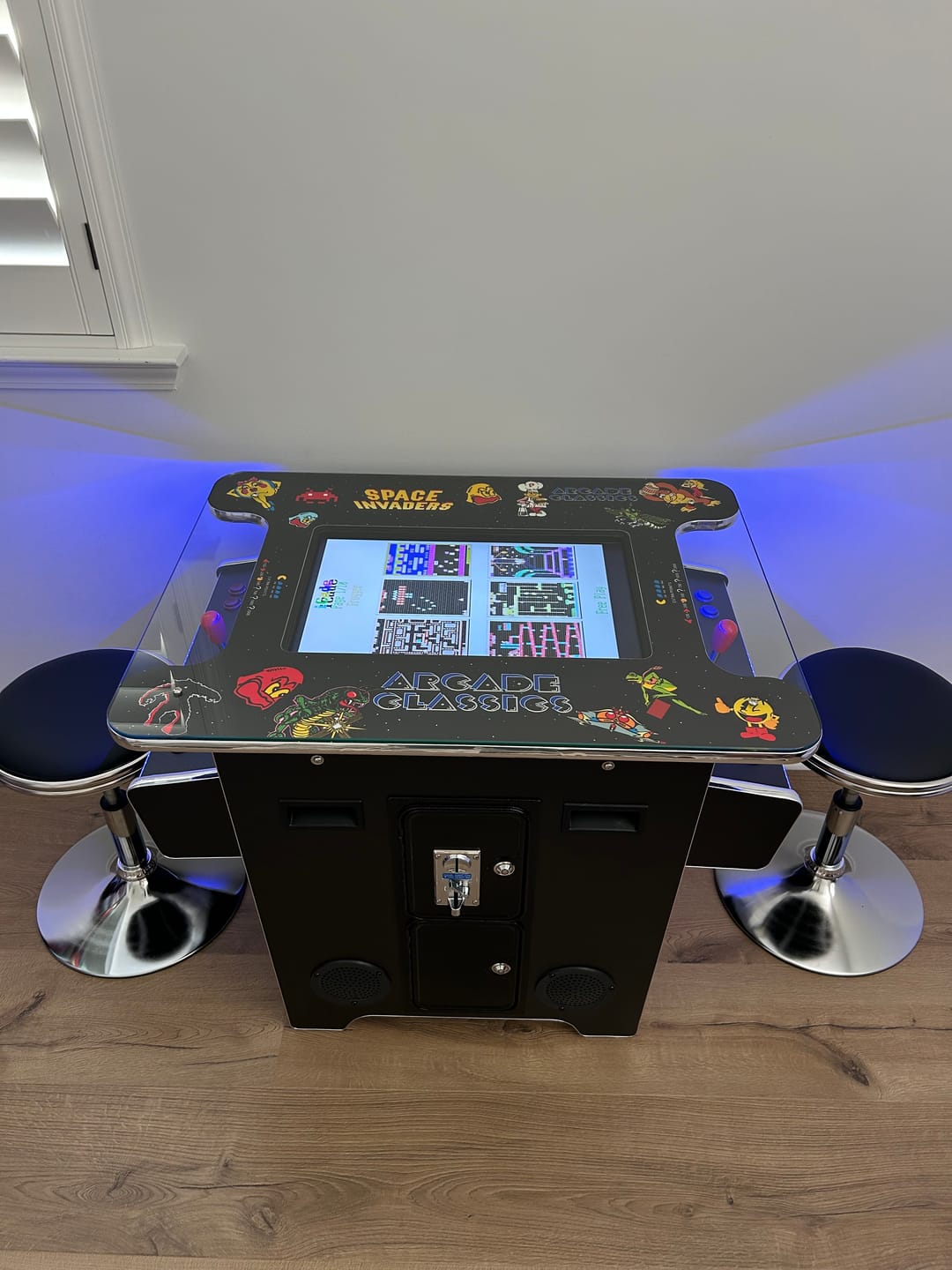 Customer photo review of Commercial Grade 60 games in 1 Arcade Commercial Cocktail Table Machine Retro Multi-cade LED