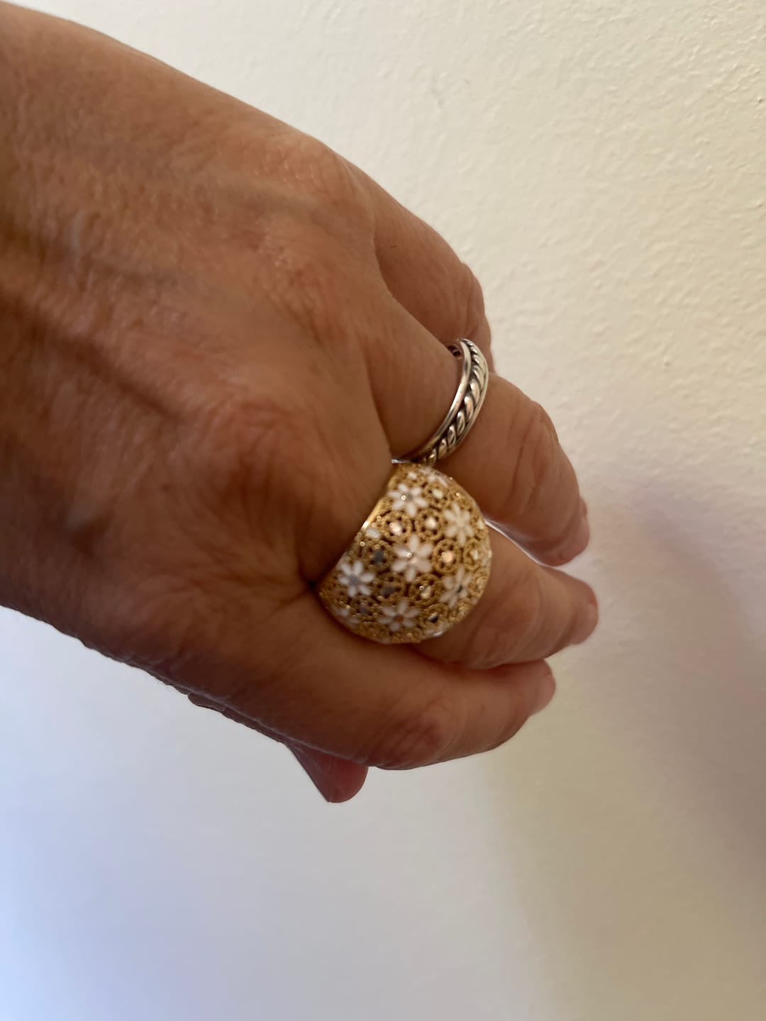 Customer photo review of ANELLO REGOLABILE FILIGRANA ARGENTO 925