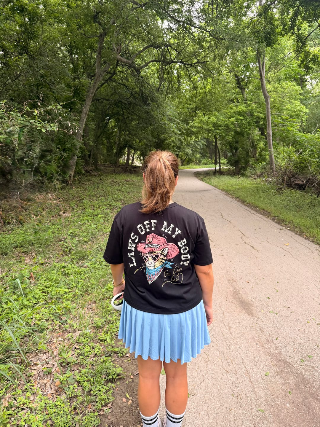 Customer photo review of Laws Off My Body T-Shirt
