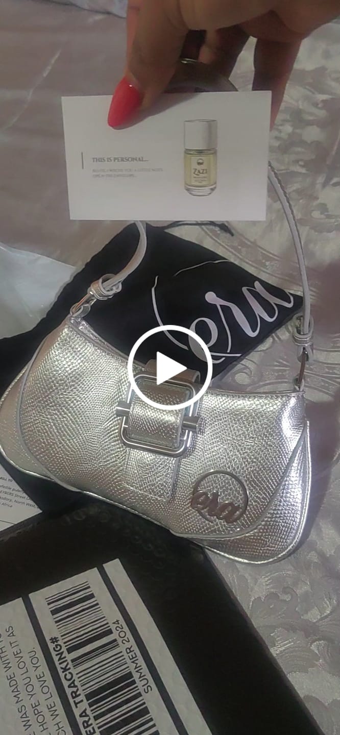 Customer video review of Silver Lily Shoulder Bag