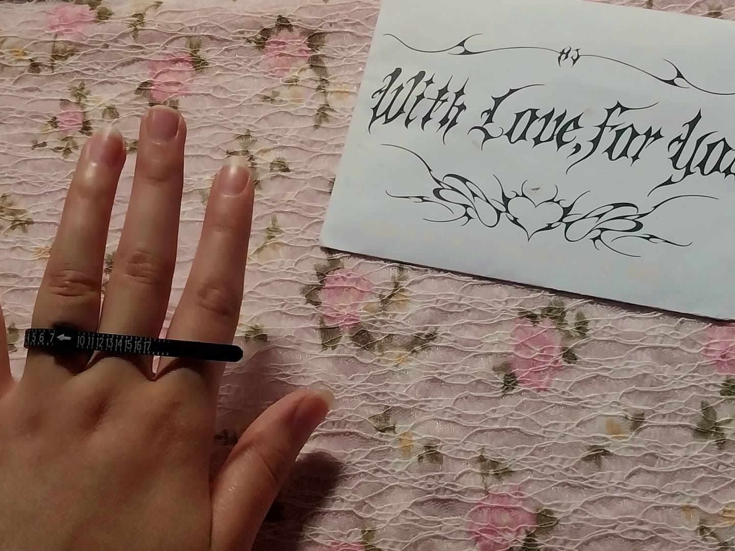 Customer photo review of FREE RING SIZER