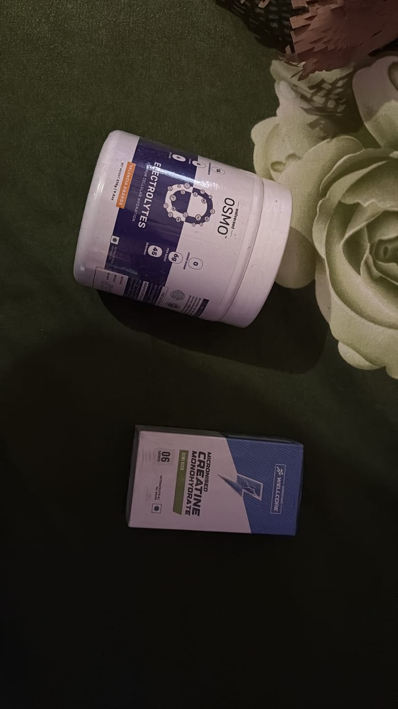 Customer photo review of OSMO - Electrolyte Hydration Blend (Advanced Salts + Taurine & Vitamins) | Valencia Orange Flavour (270g, 45 servings)