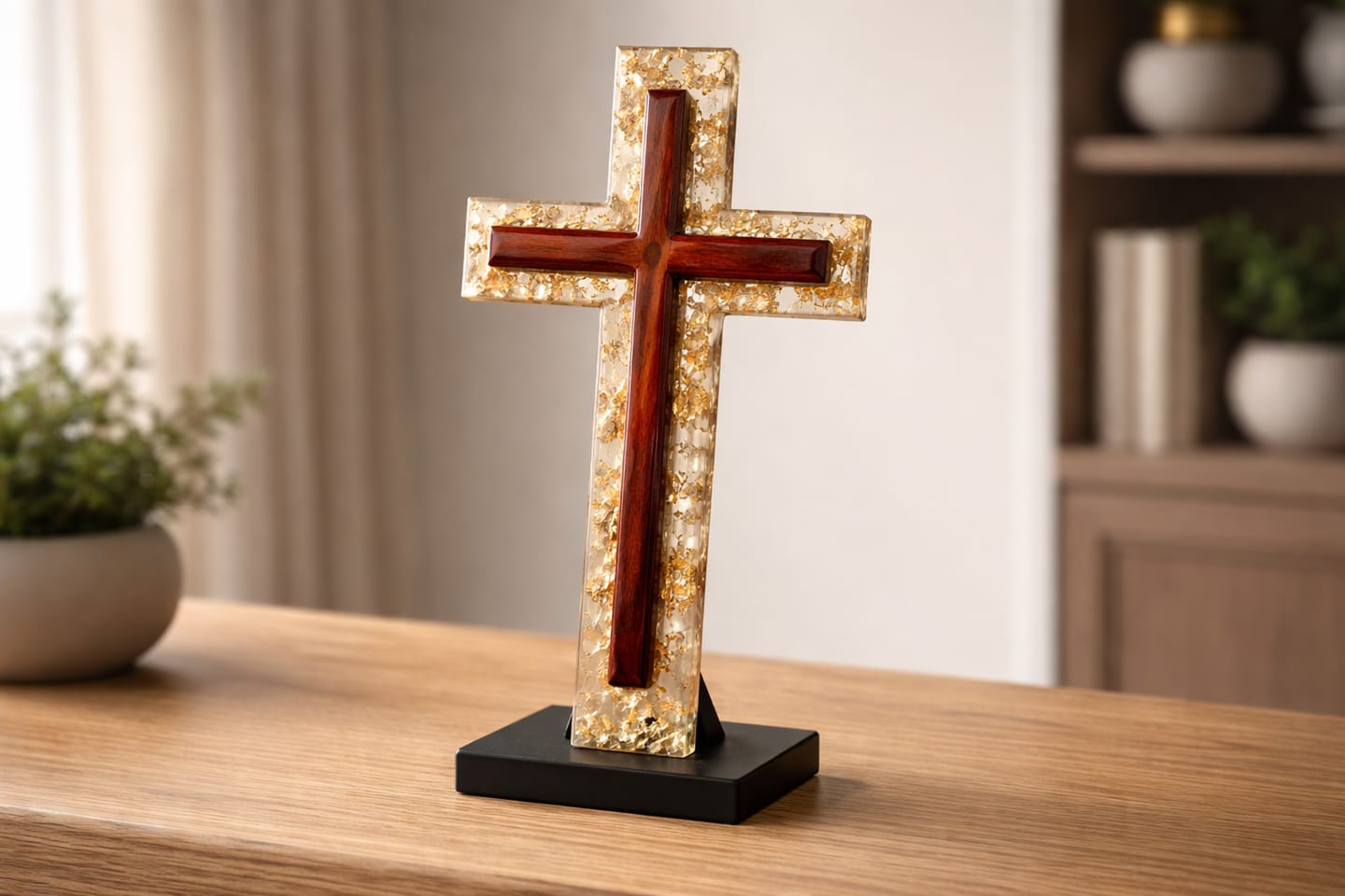 Customer photo review of 12x6x1" Cross Silicone Mold For Epoxy Resin - Medium Cross Mold