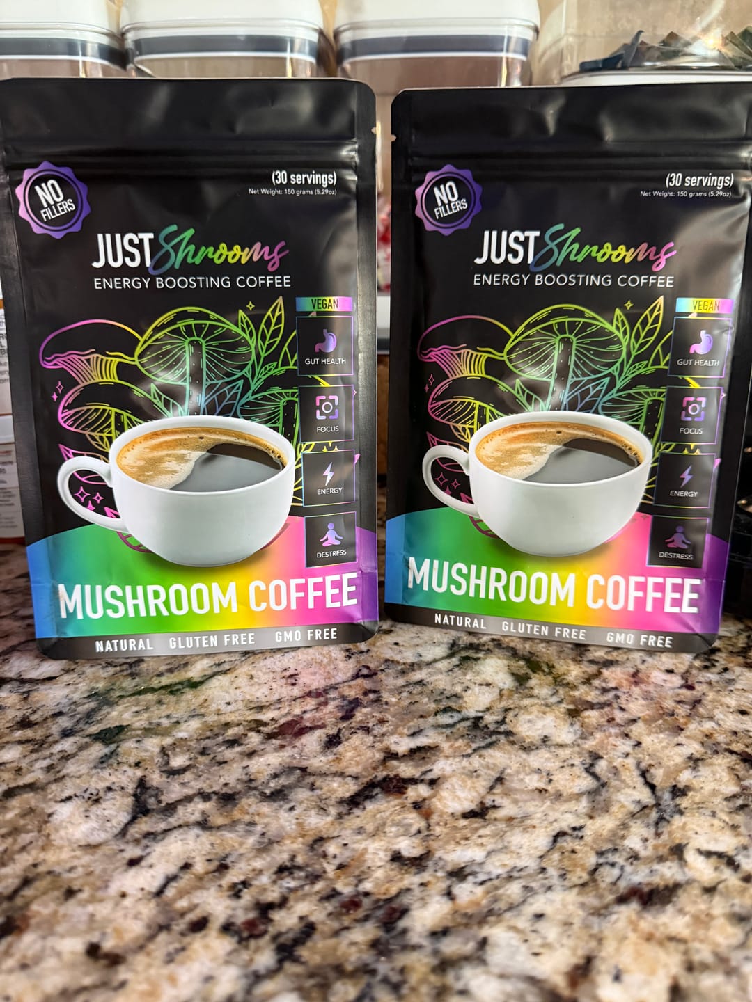 Customer photo review of Just Shrooms Mushroom Coffee