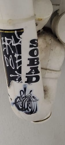 Customer photo review of 500 2.0" Custom Vinyl Stickers