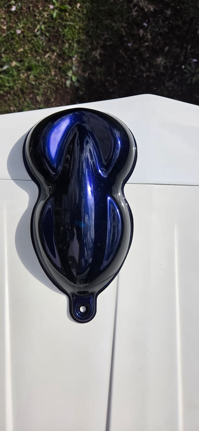 Customer photo review of Phantom Blue Painted Sample (Black Ground Coat)