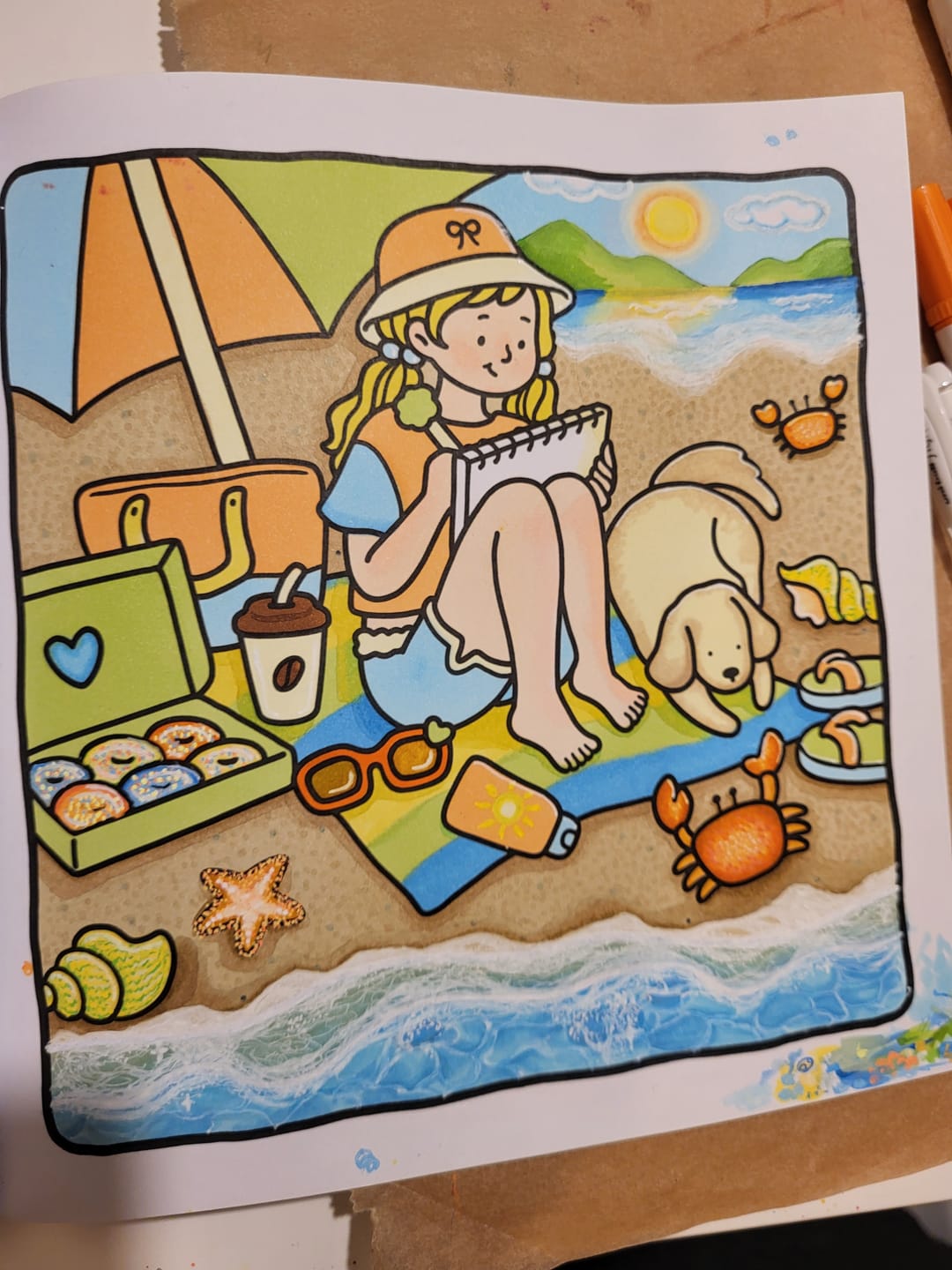Customer photo review of Ohuhu Oahu 320 Colors Dual Tips Alcohol Art Markers, Fine & Chisel (New Color Codes)