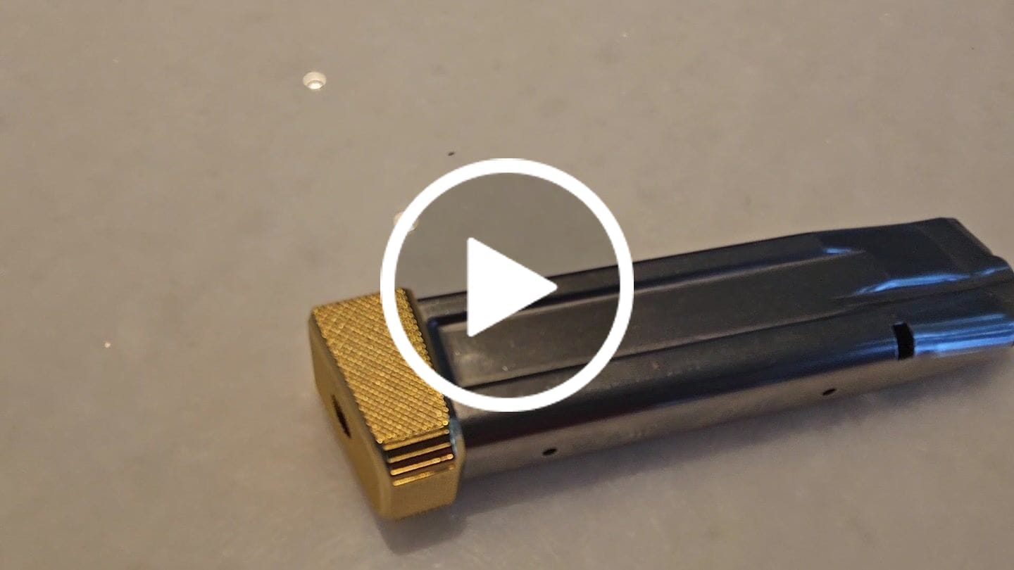 Customer video review of STI 2011 Brass Double Stack Open Magazine Base Pad | 9mm/.38
