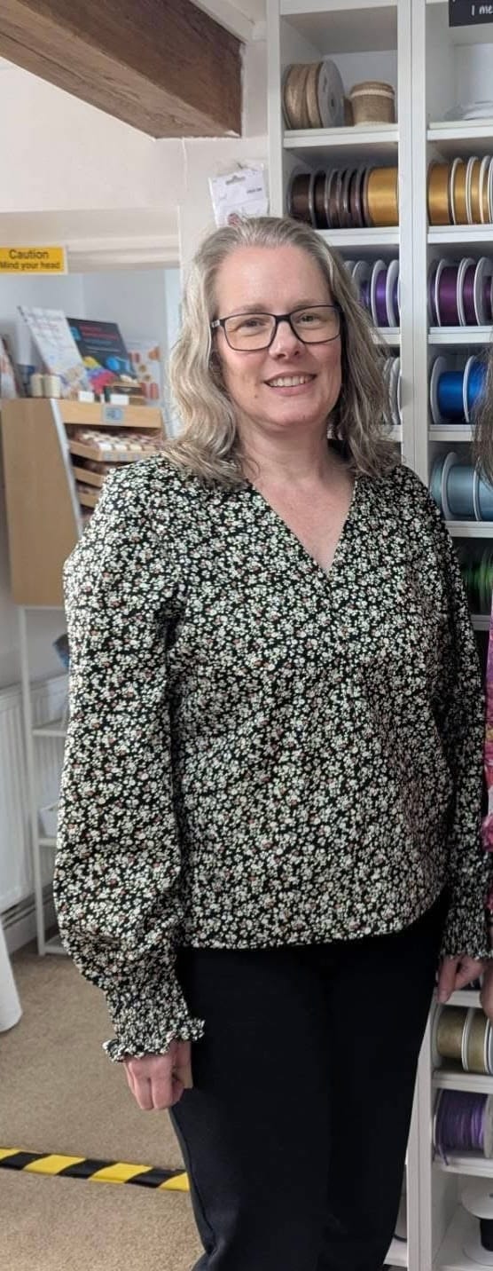 Customer photo review of Small Floral Garden Cotton Poplin Fabric