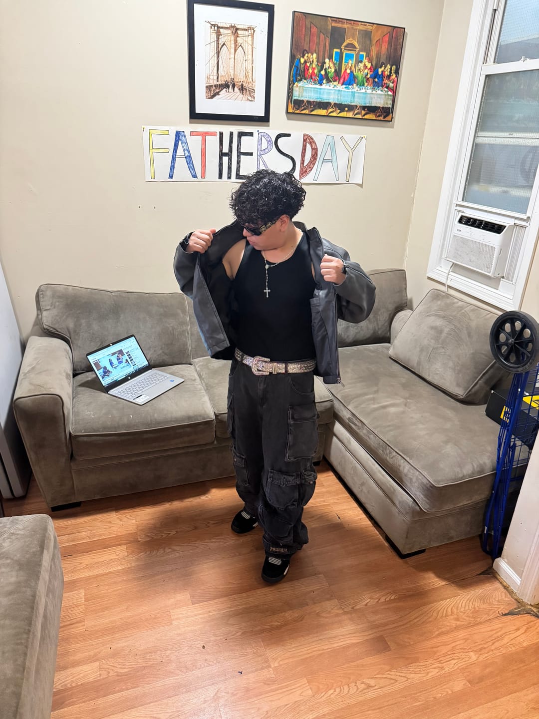 Customer photo review of 5214 - Batman Leather Jackets