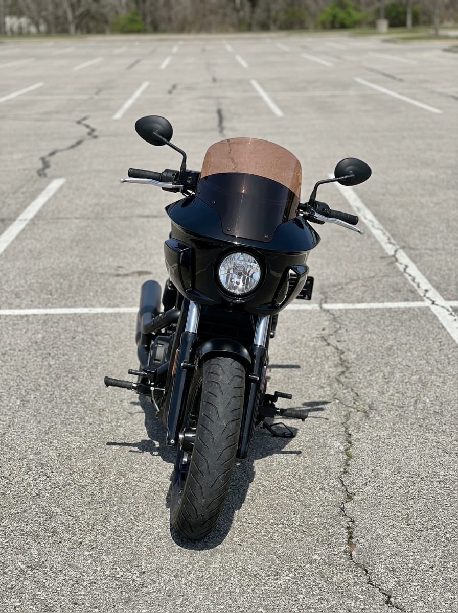Customer photo review of Viking Darkin Motorcycle Fairing for Indian Scout Bobber Sixty Gloss Black