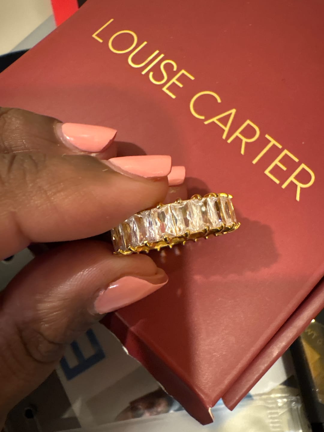 Customer photo review of Chiara Eternity Ring (Bundle)