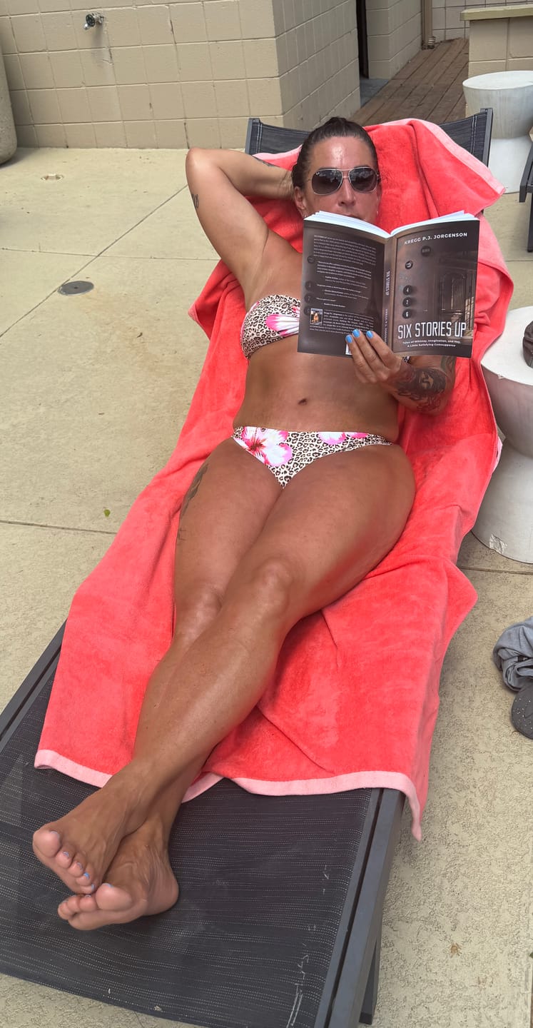 Customer photo review of Seamolly Leopard Hawaii Style Floral Print Bandeau Top & Cheeky Brazilian Bottom Bikini Set