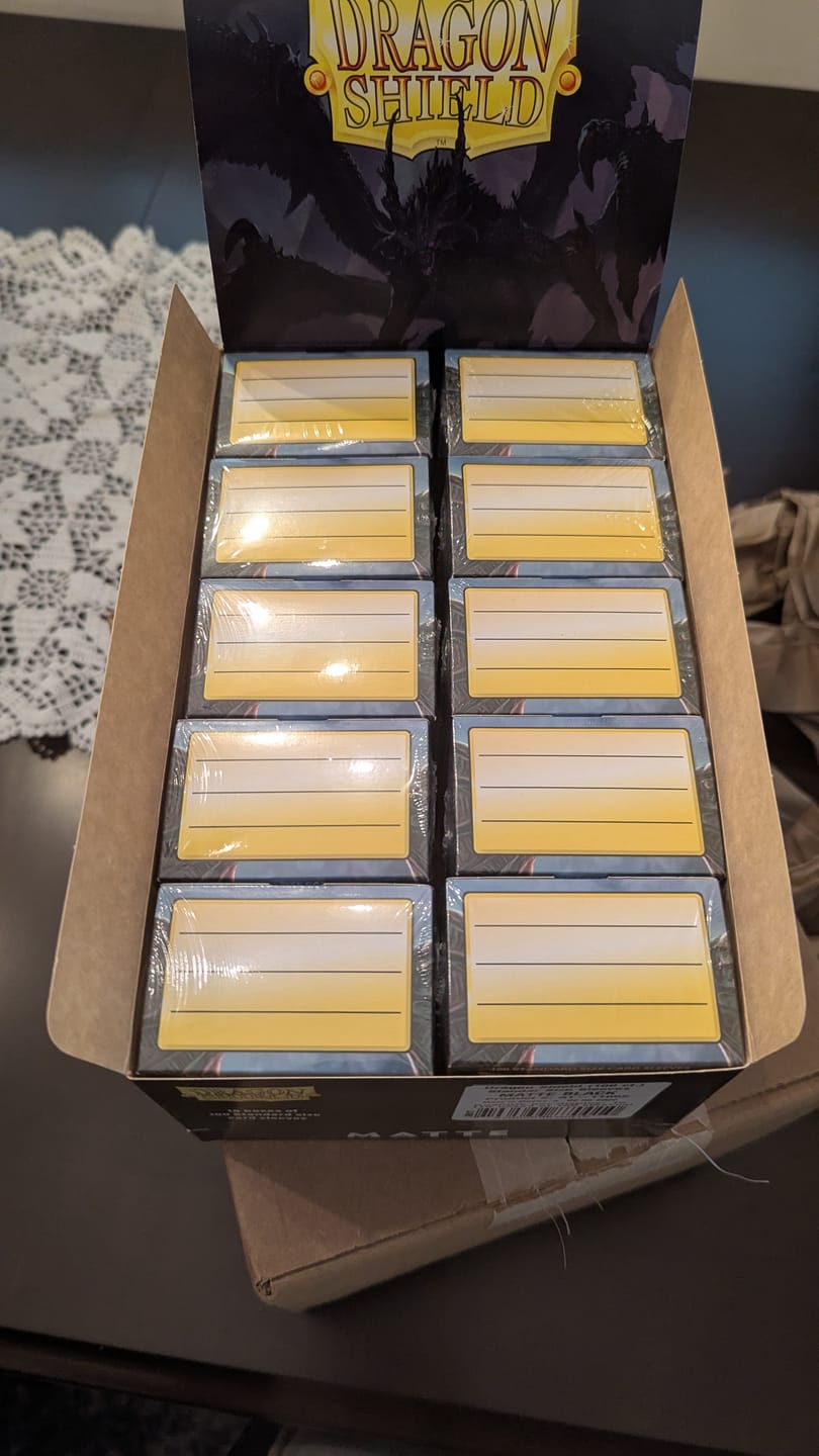 Customer photo review of Dragon Shield Display Case – Premium Card Storage & Protection