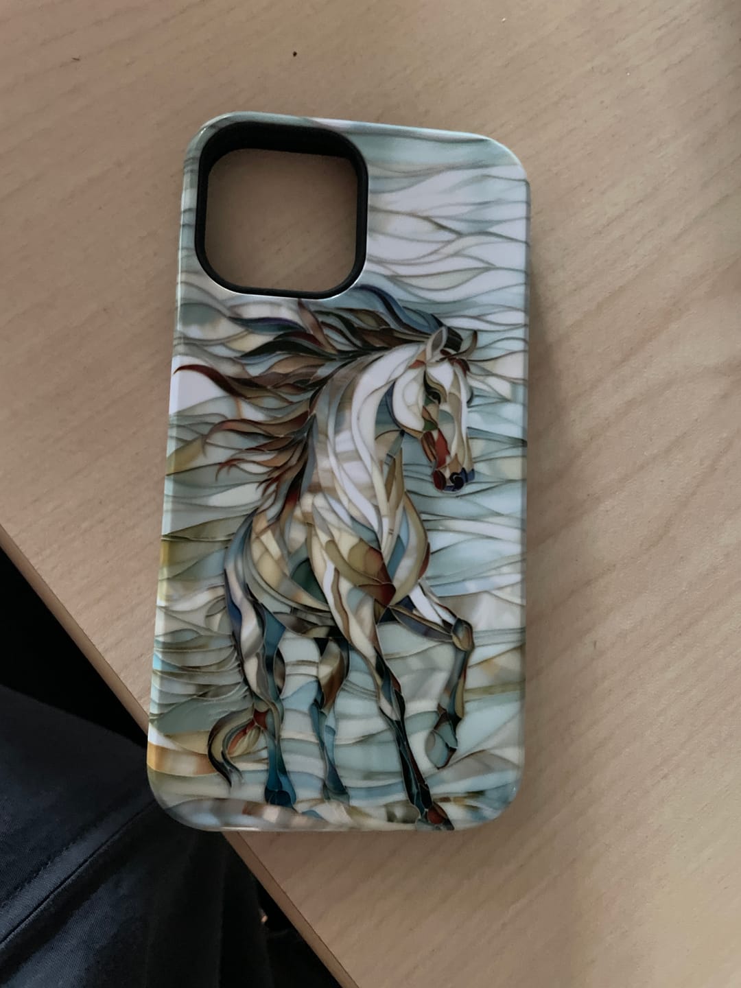 Customer photo review of Majestic Horse Stained Glass Design iPhone Case