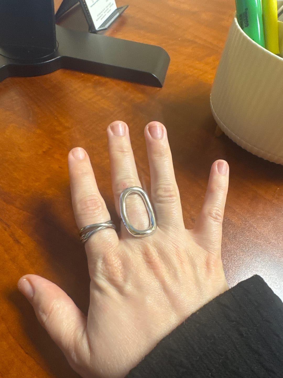 Customer photo review of Moonwave Ring