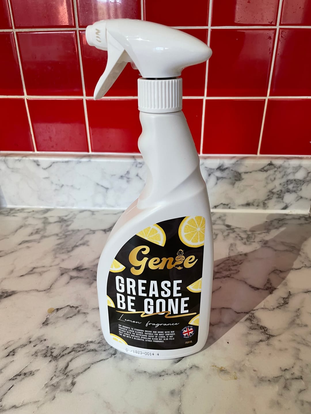 Customer photo review of Genie Grease Be Gone