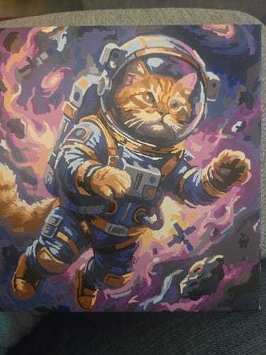 Customer photo review of Cosmic Astronaut Cat