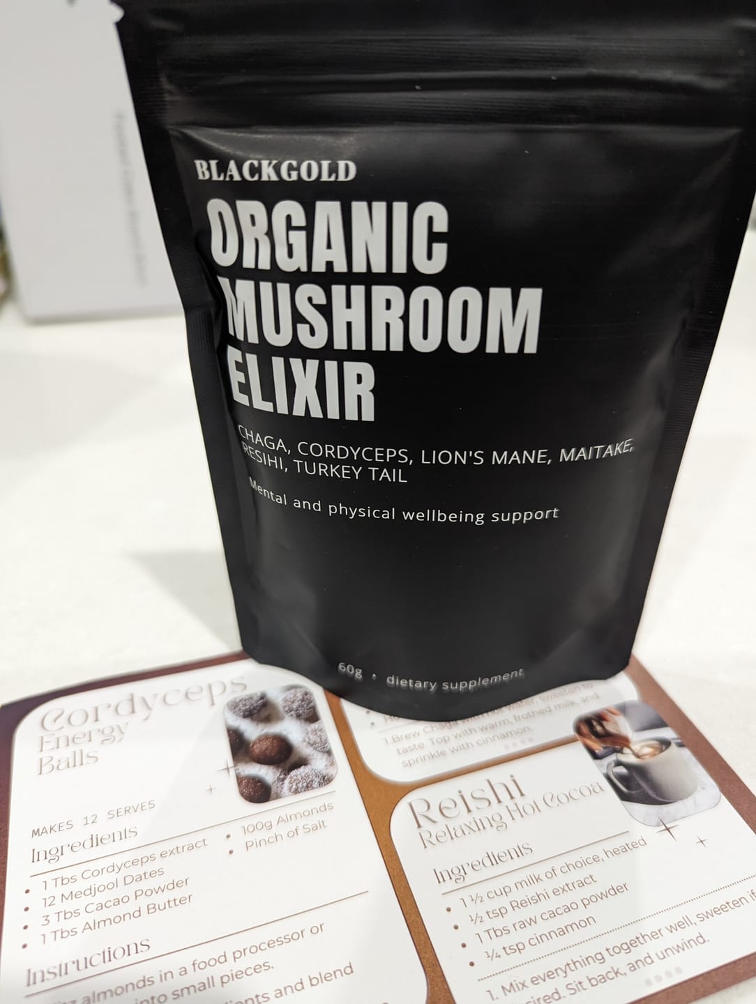 Customer photo review of Organic Mushroom Elixir Extract