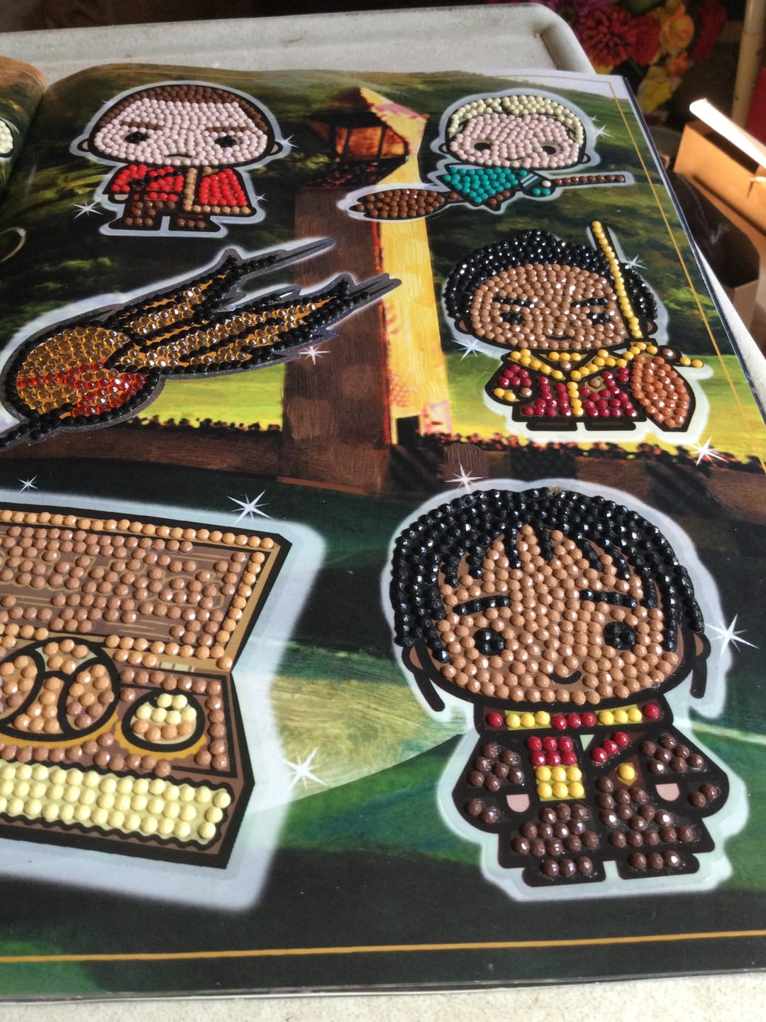 Customer photo review of Harry Potter Crystal Art Stickers 001-050