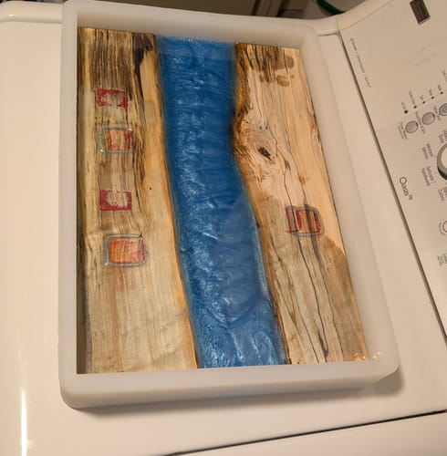 Customer photo review of 18x12x2" Silicone Mold For Epoxy Resin - Charcuterie Board Form