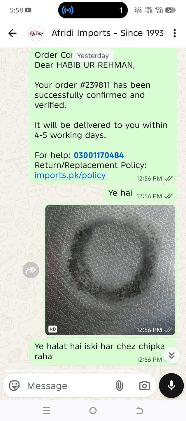 Customer photo review of Glass Lid Honeycomb Karahi - 12-inch