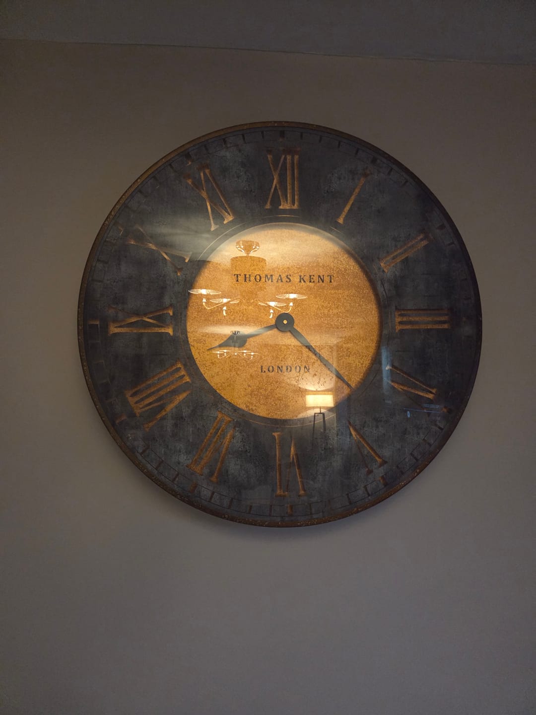 Customer photo review of Thomas Kent London. Florentine Star Wall Clock 30" (74cm) Gold Delivers Within 3-5 Business Days