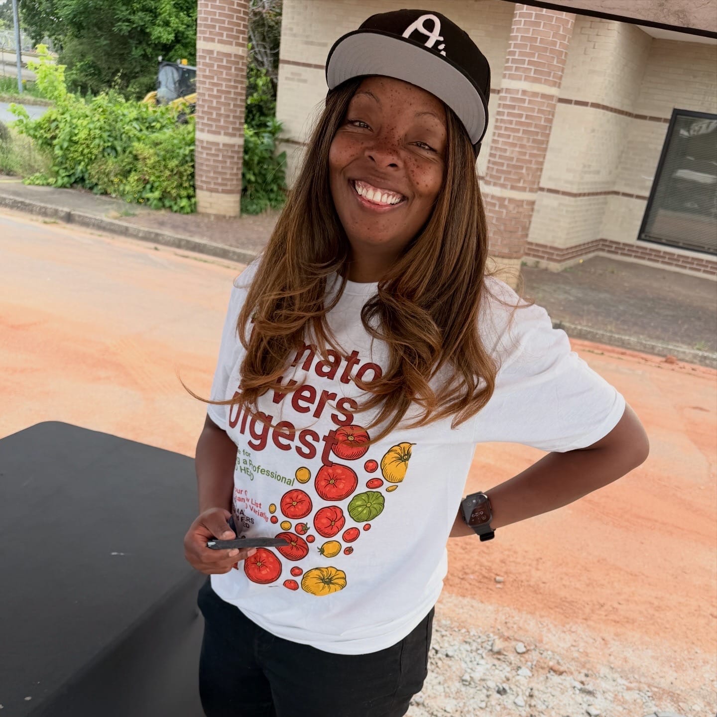 Customer photo review of Tomato Lovers Digest T-Shirt