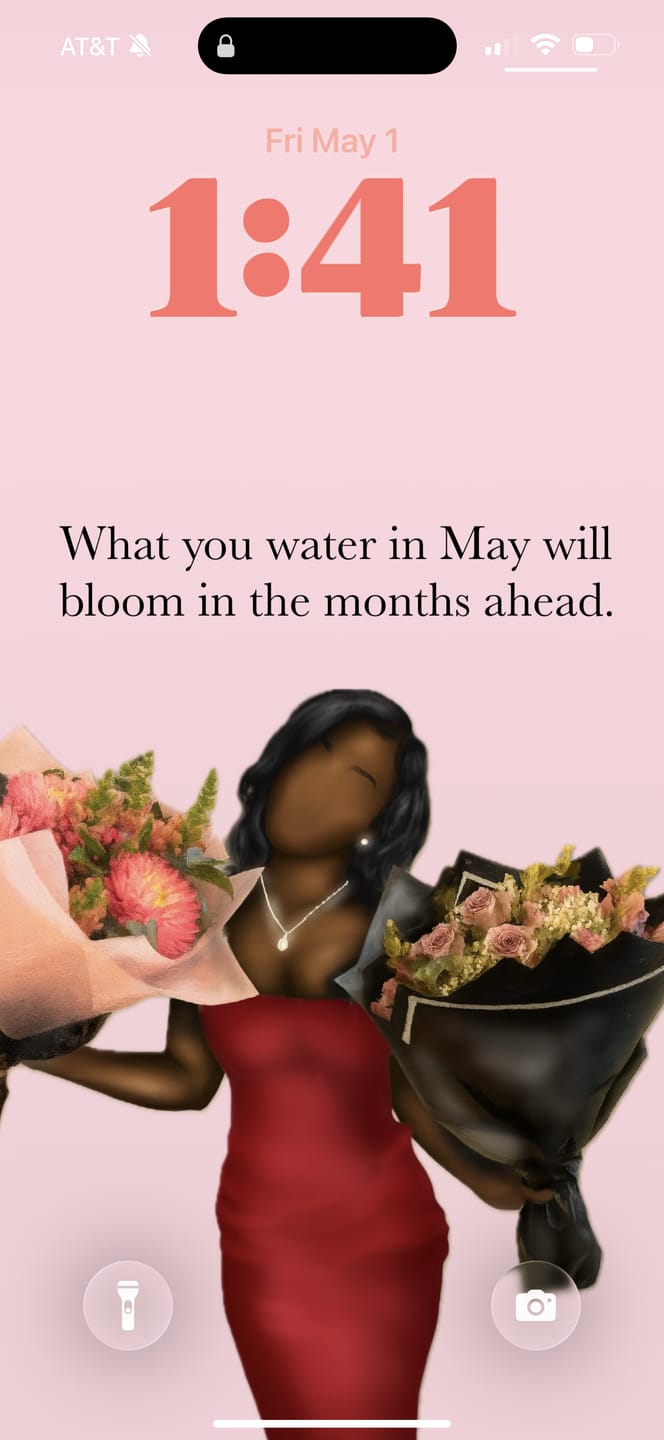 Customer photo review of May Affirmations Screensavers