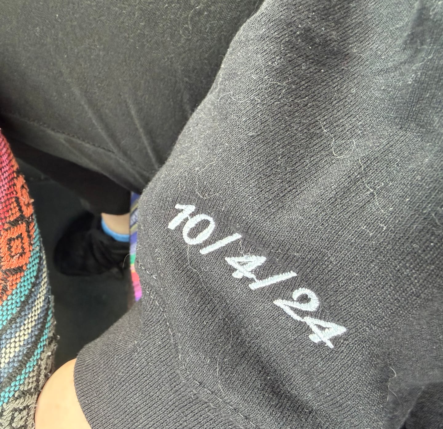 Customer photo review of Soulmate Custom Embroidered Photo Hoodie