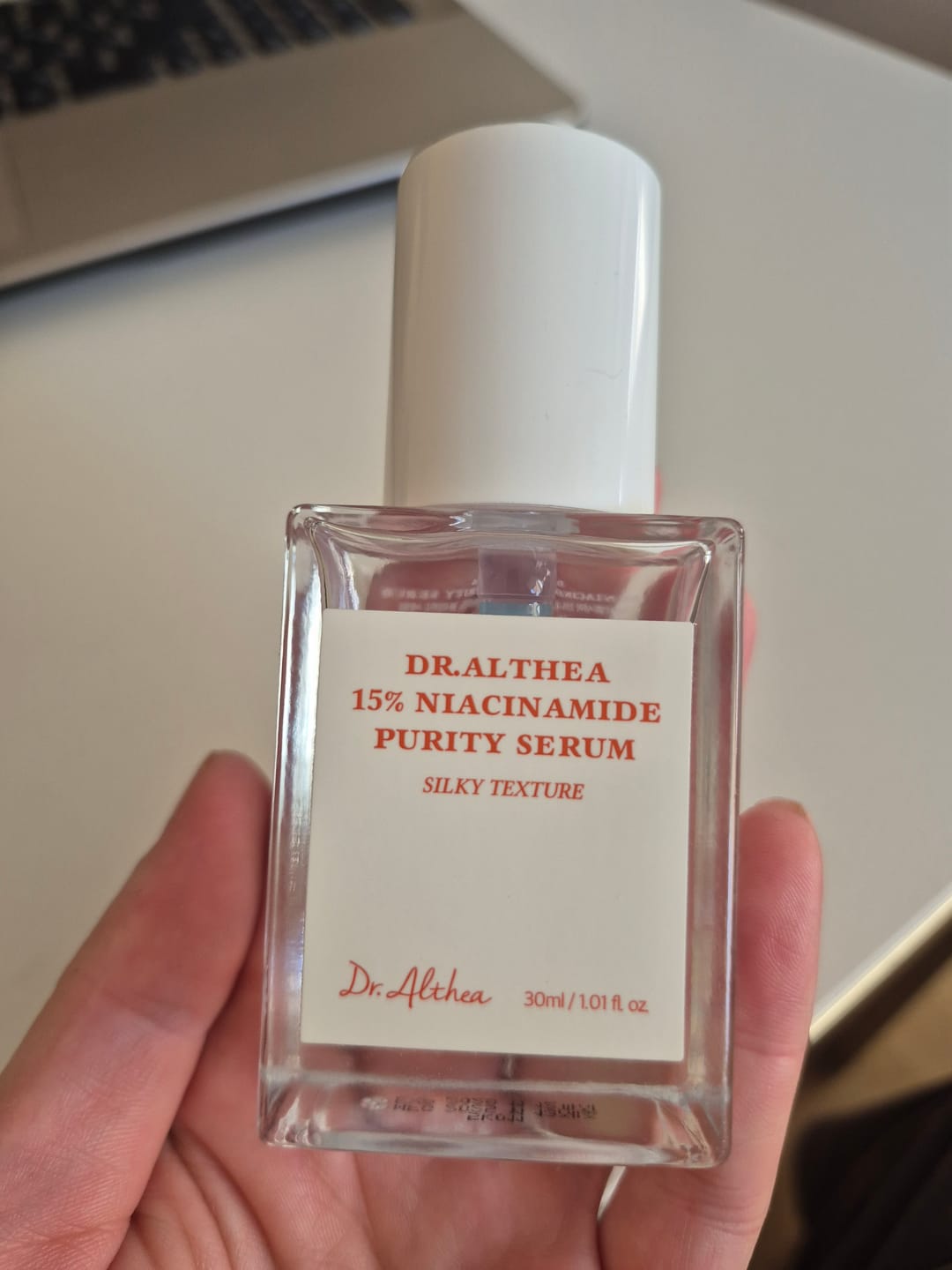 Customer photo review of Balinošs serums ar niacinamīdu un cinku Dr. Althea Niacinamide Purity Serum