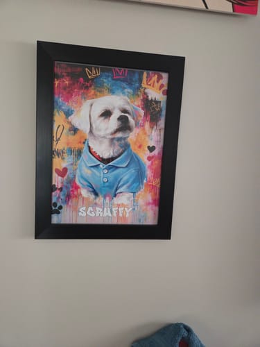 Customer photo review of Personalised Poster With Dog or Cat - Graffiti