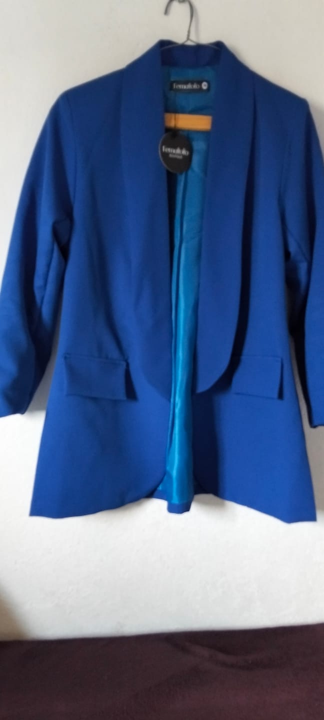 Customer photo review of Blazer Coddy Azul Rey