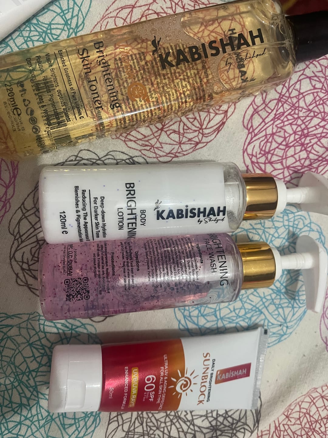 Customer photo review of Bright & Even Skintone Kit