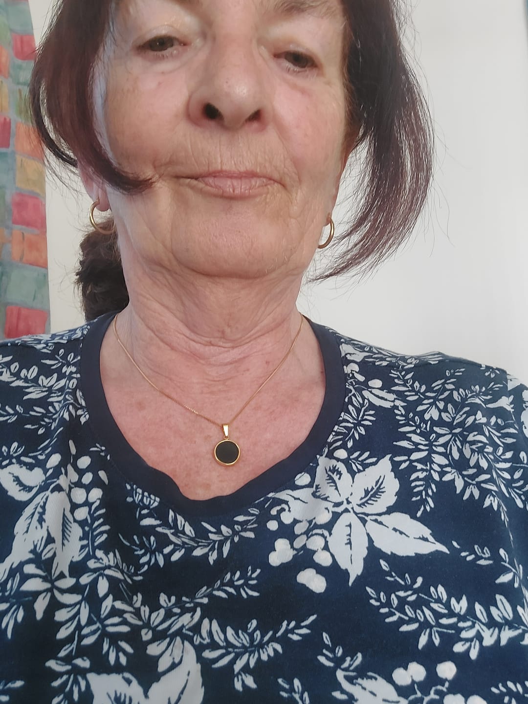 Customer photo review of Obsidian Halskette - Kreismedallion
