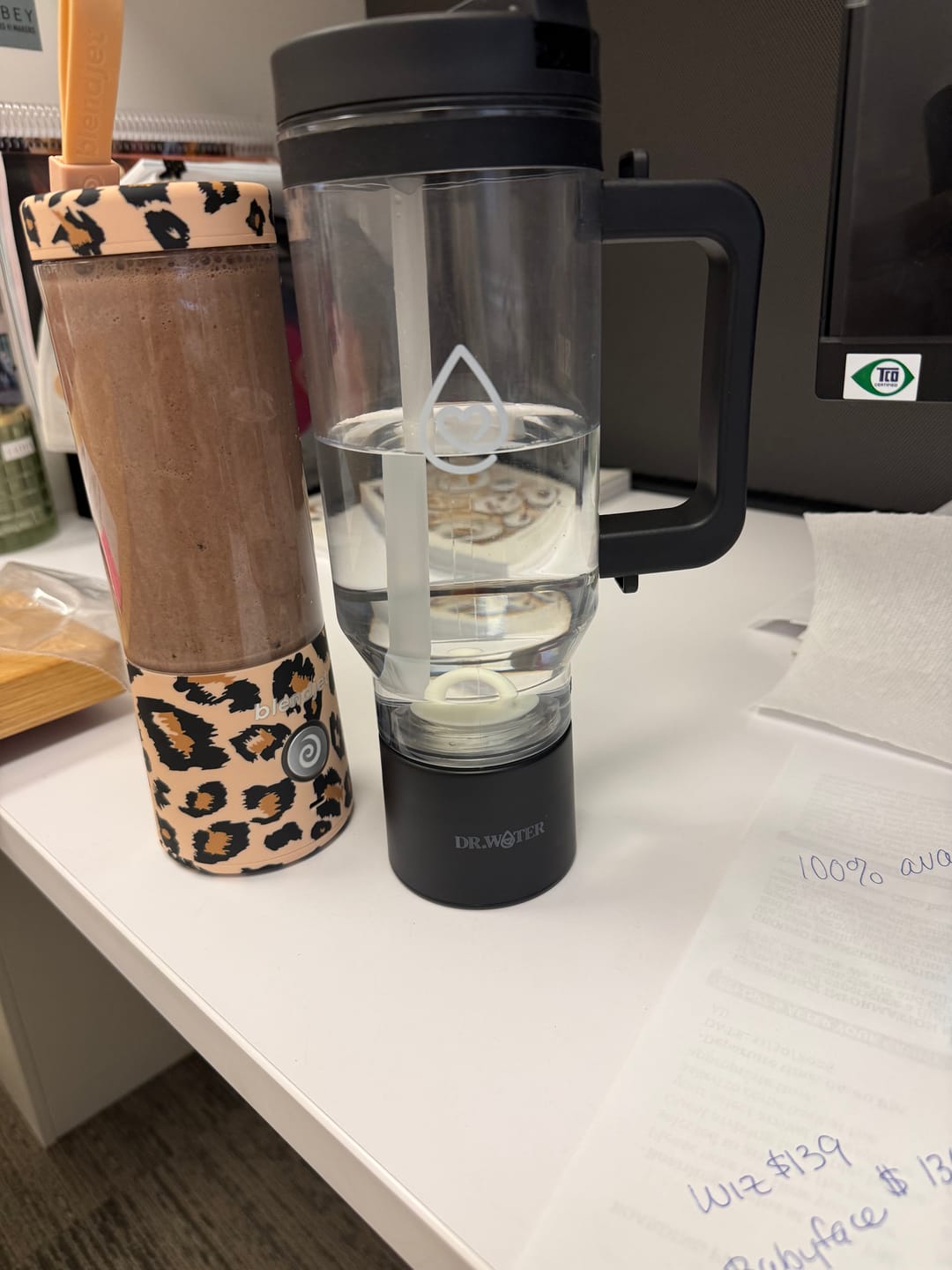 Customer photo review of HydroTumbler 32oz  – Premium Hydrogen Water Bottle