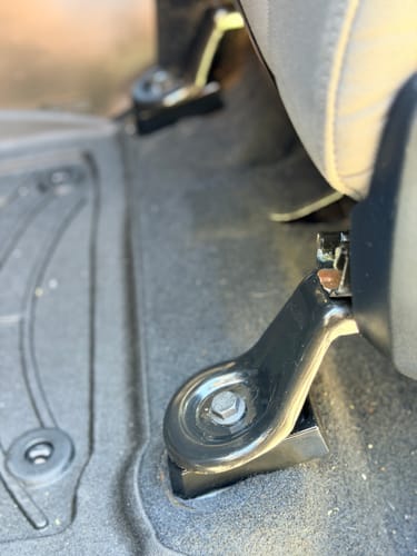 Customer photo review of Premium Anti-Dust Seat Bracket Bolt Cover Trims for Toyota Tundra (2014-2021) - Set of 4