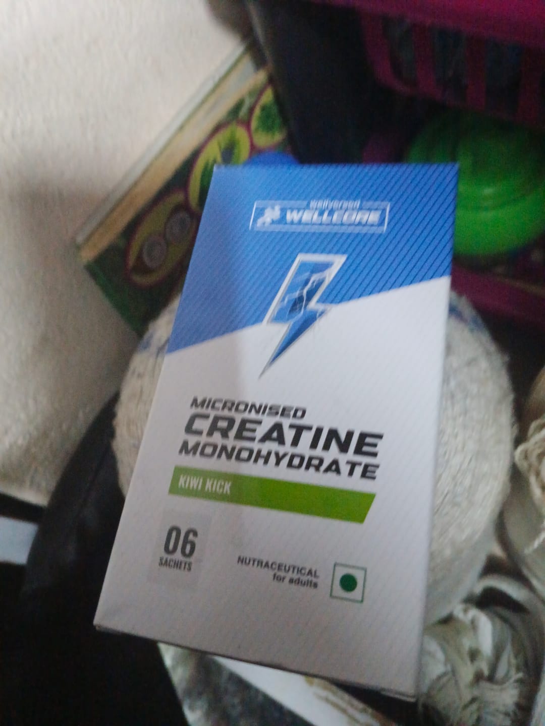 Customer photo review of Wellcore - Pure Micronised Creatine Monohydrate | Kiwi Kick (6 Sachets)