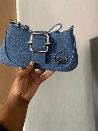 Customer photo review of Denim Lily Shoulder Bag