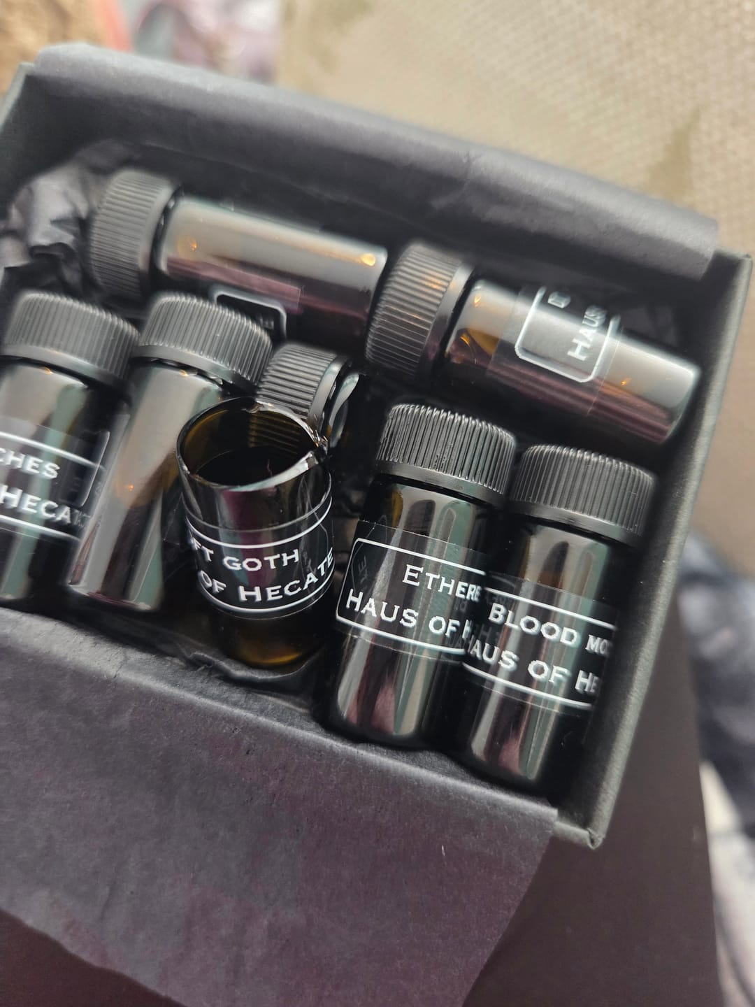 Customer photo review of The Mini Otherworldly Collection 7 Scents + 20% Discount & New Bigger Sized bottles