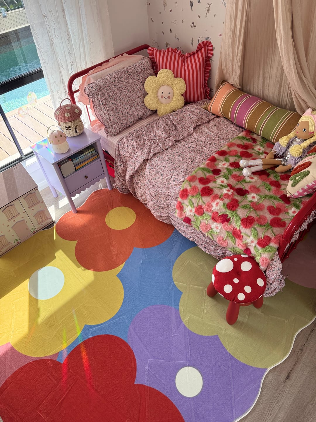 Customer photo review of Funky Flowers Rug