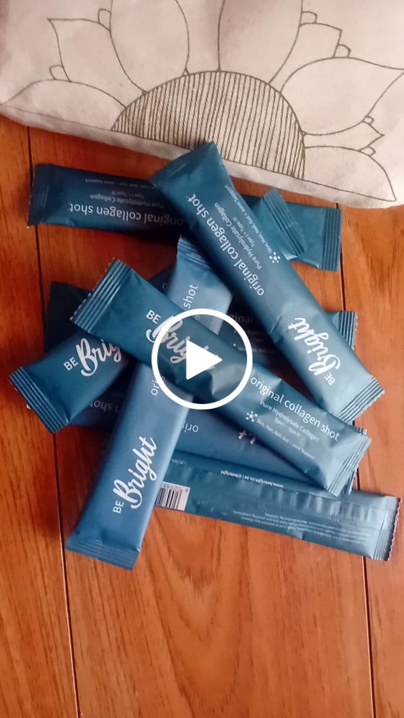 Customer video review of Be Bright Pure Collagen Powder Shot - 10g Collagen Supplement
